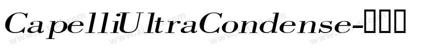 CapelliUltraCondense字体转换