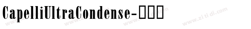 CapelliUltraCondense字体转换