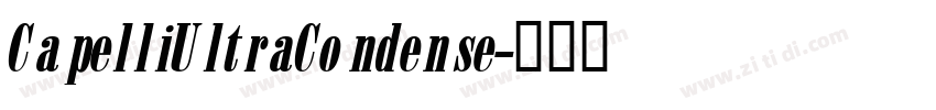 CapelliUltraCondense字体转换