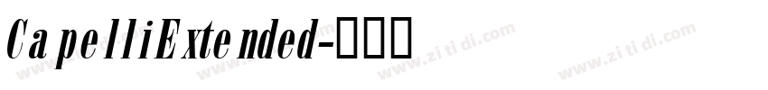 CapelliExtended字体转换