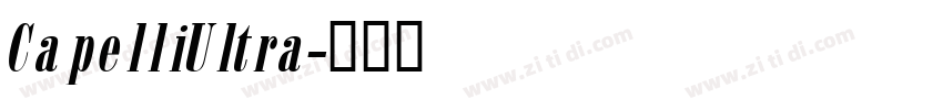 CapelliUltra字体转换