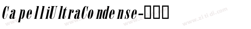 CapelliUltraCondense字体转换