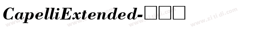 CapelliExtended字体转换
