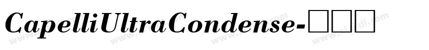 CapelliUltraCondense字体转换