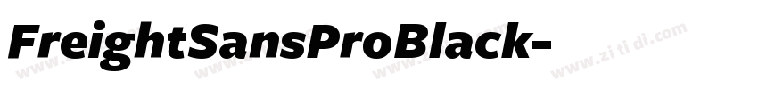 FreightSansProBlack字体转换
