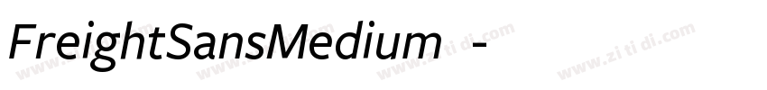 FreightSansMedium◆字体转换