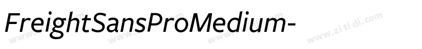 FreightSansProMedium字体转换