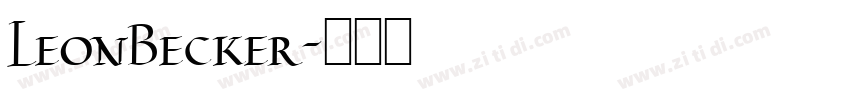 LeonBecker字体转换