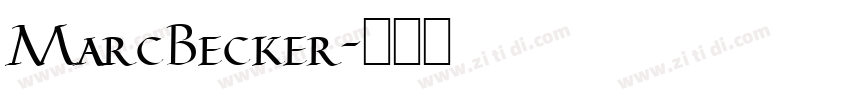 MarcBecker字体转换