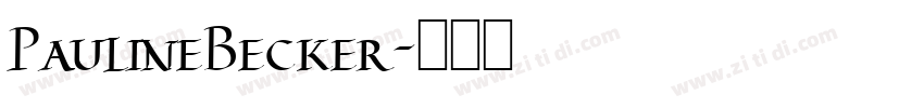 PaulineBecker字体转换