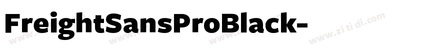 FreightSansProBlack字体转换