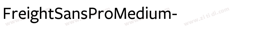 FreightSansProMedium字体转换