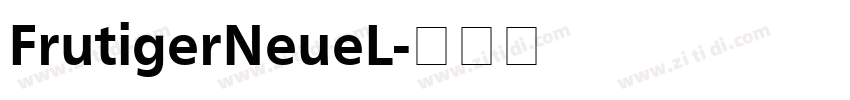 FrutigerNeueL字体转换