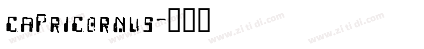 capricornus字体转换
