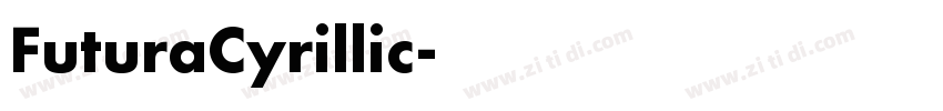 FuturaCyrillic字体转换