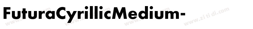 FuturaCyrillicMedium字体转换