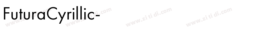 FuturaCyrillic字体转换
