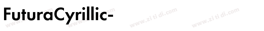 FuturaCyrillic字体转换