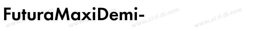 FuturaMaxiDemi字体转换