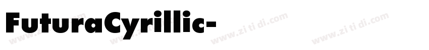 FuturaCyrillic字体转换
