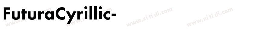 FuturaCyrillic字体转换