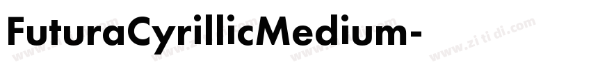 FuturaCyrillicMedium字体转换