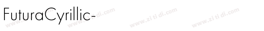 FuturaCyrillic字体转换