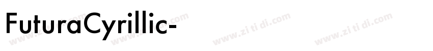 FuturaCyrillic字体转换