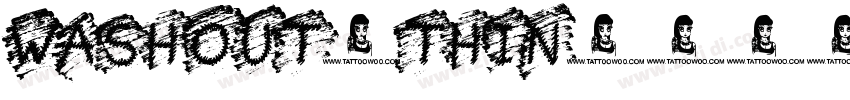 washout-thin字体转换