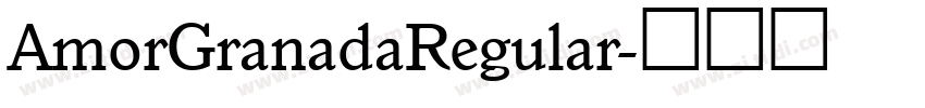 AmorGranadaRegular字体转换