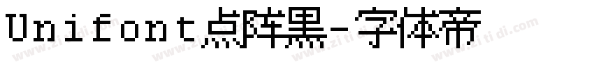 Unifont点阵黑字体转换