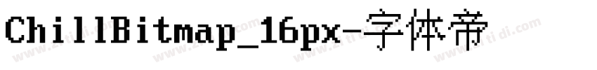 ChillBitmap_16px字体转换