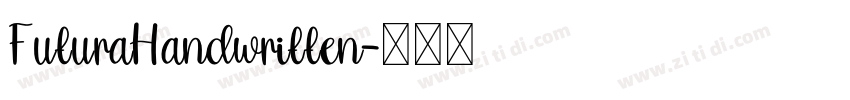 FuturaHandwritten字体转换
