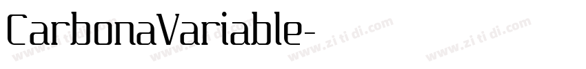 CarbonaVariable字体转换