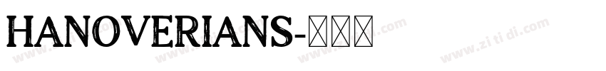 Hanoverians字体转换