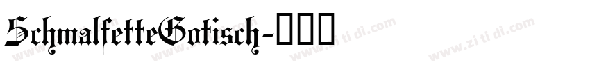 SchmalfetteGotisch字体转换