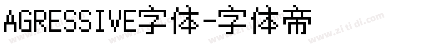 AGRESSIVE字体字体转换