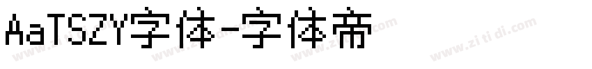 AaTSZY字体字体转换