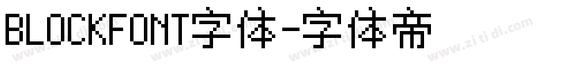 BLOCKFONT字体字体转换