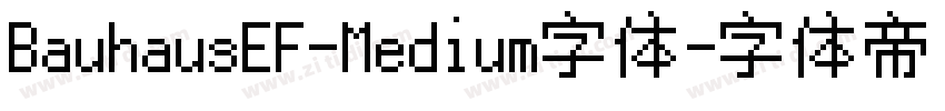 BauhausEF-Medium字体字体转换