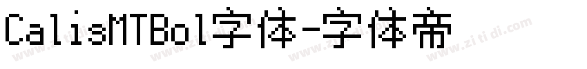 CalisMTBol字体字体转换