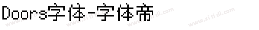 Doors字体字体转换