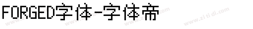 FORGED字体字体转换