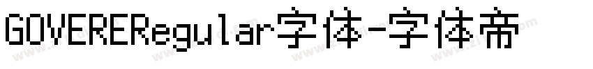 GOVERERegular字体字体转换