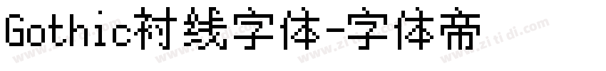 Gothic衬线字体字体转换