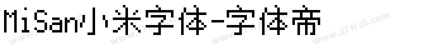 MiSan小米字体字体转换