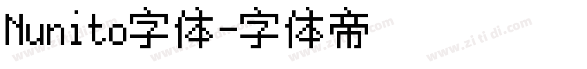 Nunito字体字体转换
