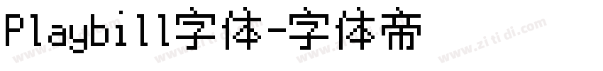 Playbill字体字体转换