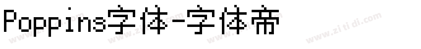 Poppins字体字体转换