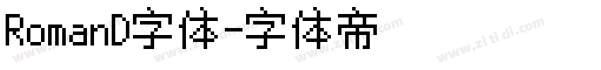 RomanD字体字体转换